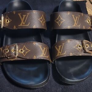 Louis Vuitton Monogram Brown Women's Sandals